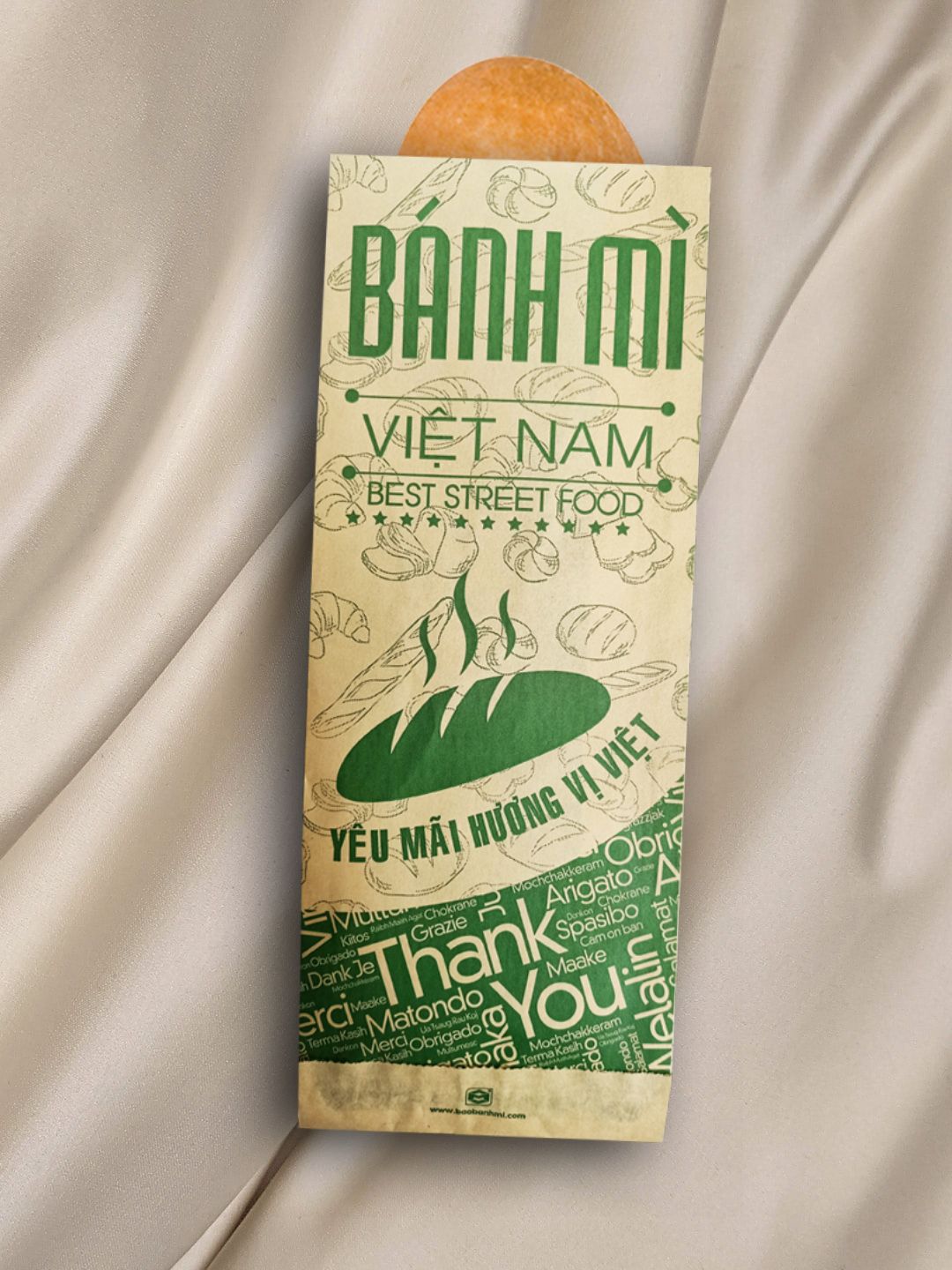 In 3000 túi bánh mì ở Quảng Bình (mã tbm_9040) giấy Kraft giá rẻ