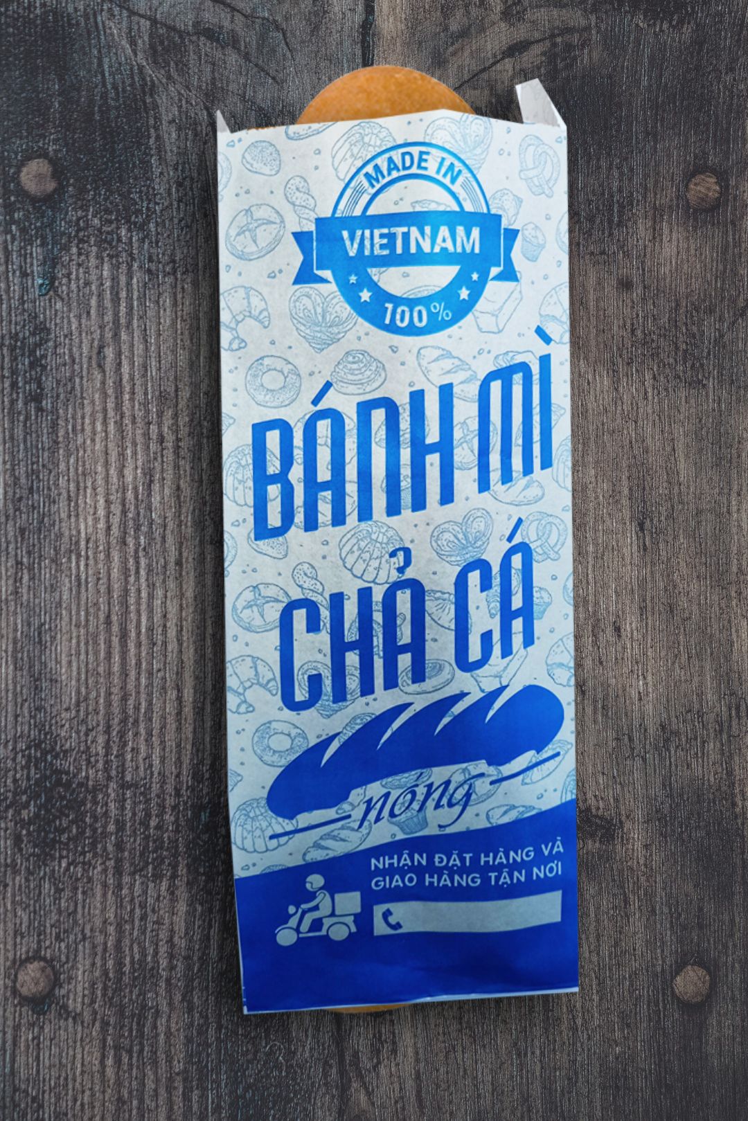 In 3000 túi bánh mì ở Quảng Bình (mã tbm_9040) giấy Kraft giá rẻ