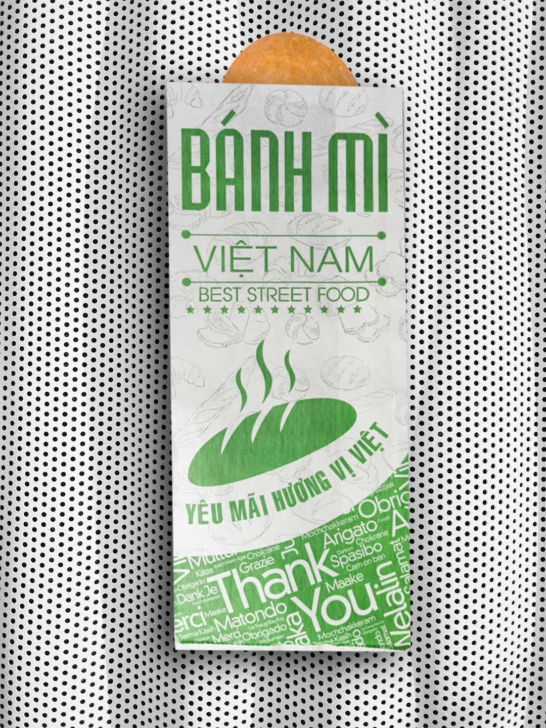 In 10000 túi giấy bánh mì ở Quảng Bình (mã tbm_2616) giấy Kraft chất lượng