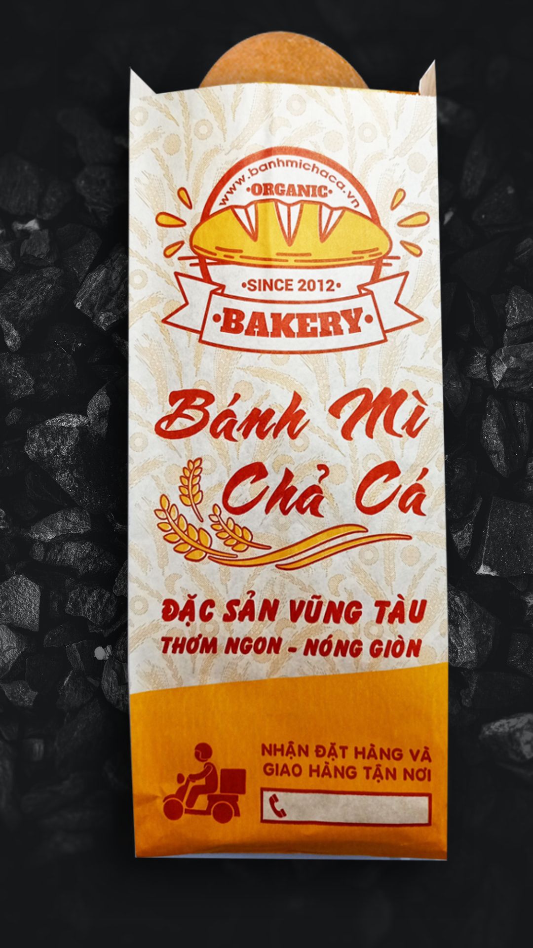 In 10000 túi giấy bánh mì tại Quảng Bình (mã tbm_9097) giấy Kraft đẹp và chất lượng